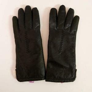 Grandoe Women's Soft Leather Gloves - Black